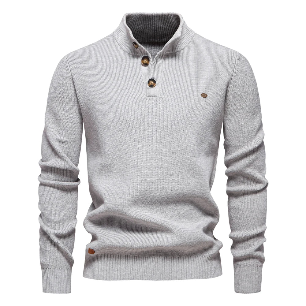 Jäger™ | Men's Sweater with Button Design