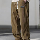 Men's Corduroy Pants – Comfortable Fit with Elastic Waistband