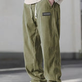 Men's Corduroy Pants – Comfortable Fit with Elastic Waistband