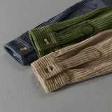 Viktor | Long Sleeve Shirt Made of Ribbed Velvet