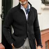 Johann | Knitted jacket with high collar