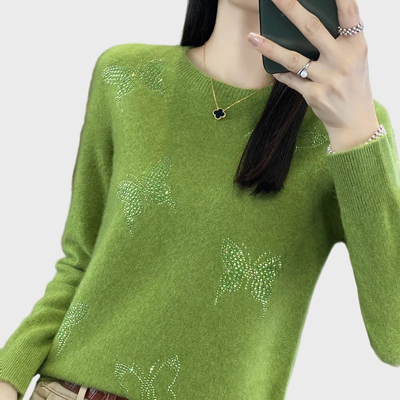Butterfly – Knitted Sweater with Butterfly Motif