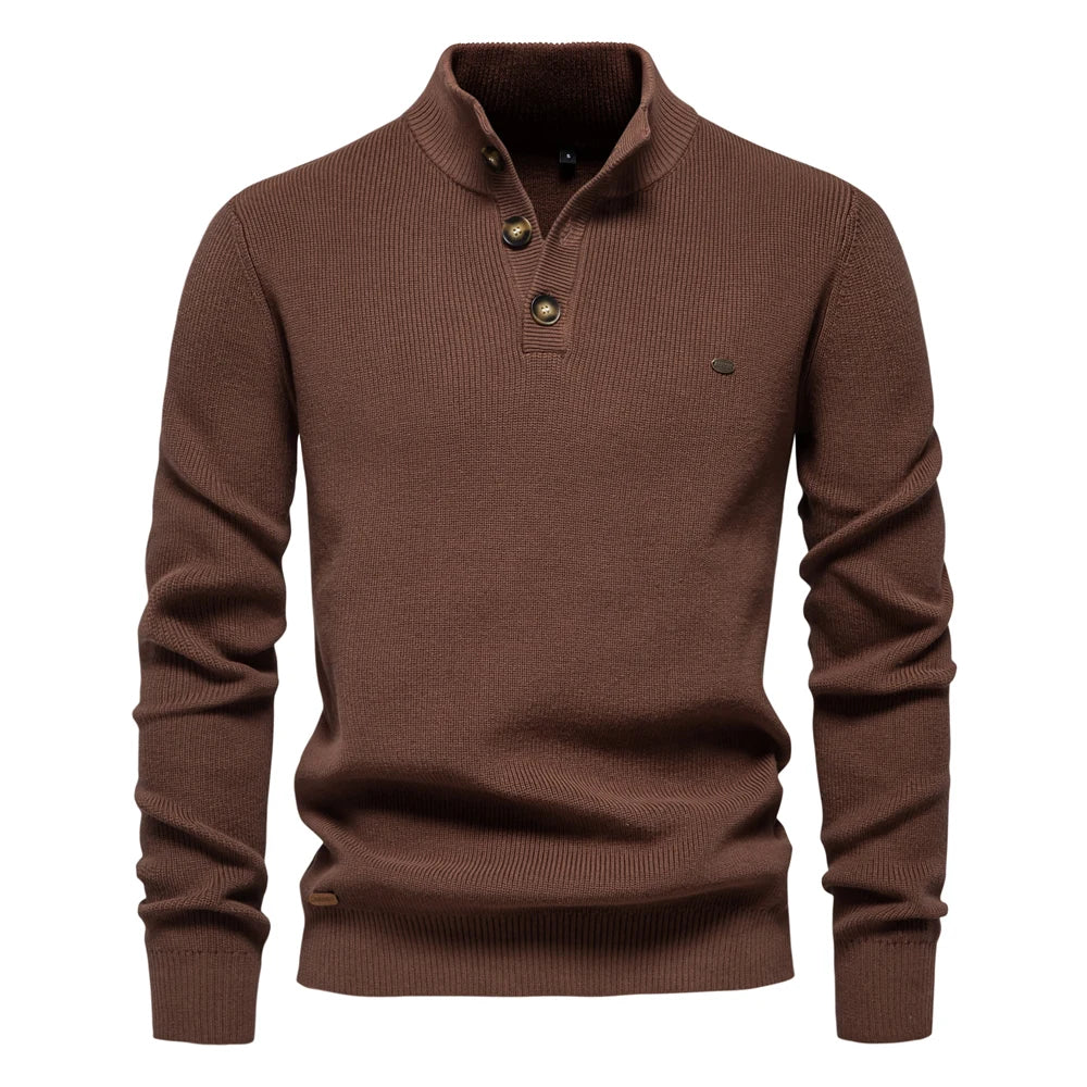 Jäger™ | Men's Sweater with Button Design