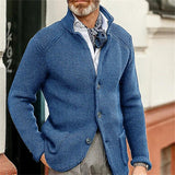 Johann | Knitted jacket with high collar