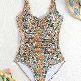 Luísa - Floral Halter Neck Swimsuit