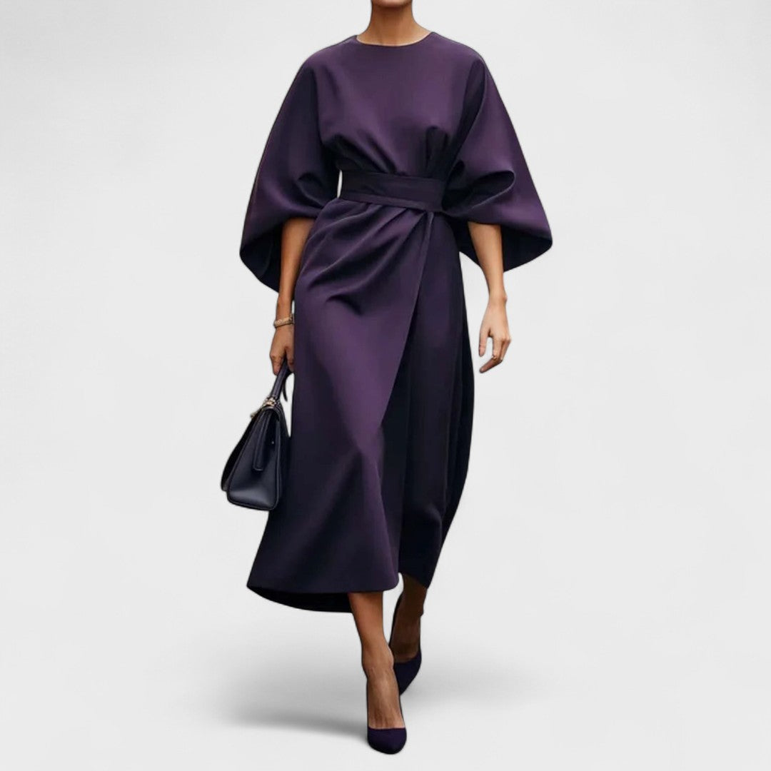 Sandra - Long Dress with Belt