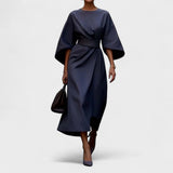 Sandra - Long Dress with Belt