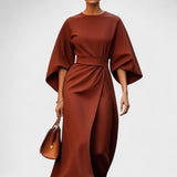 Sandra - Long Dress with Belt