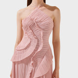 Ema - Long Dress with Ruffles