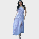 Ema - Long Dress with Ruffles