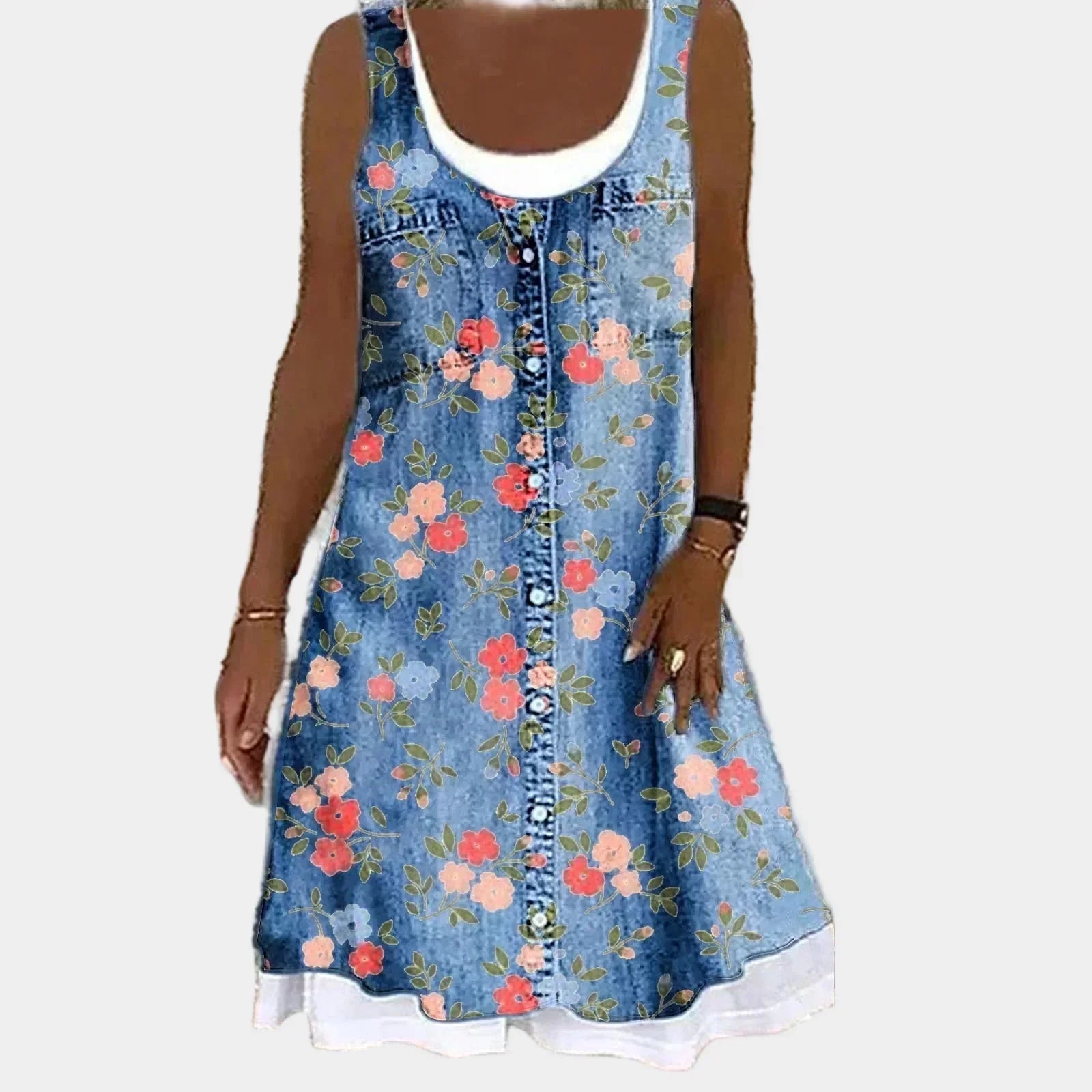 Fragrant and Elegant Denim Dress