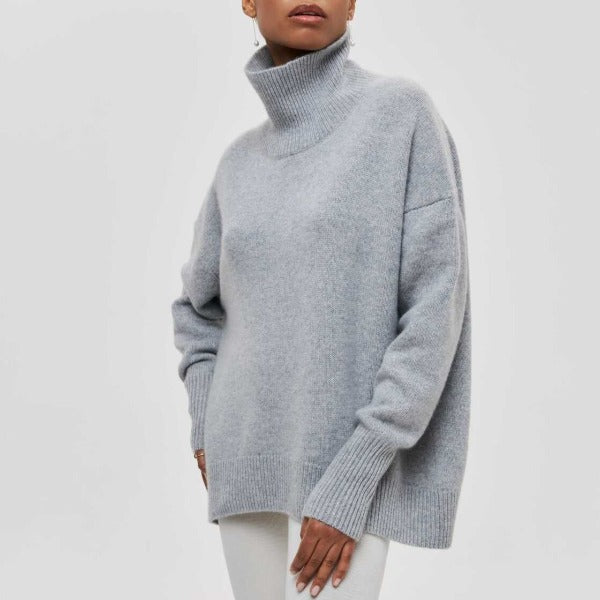 Katrielle - Comfortable Sweater with High Collar