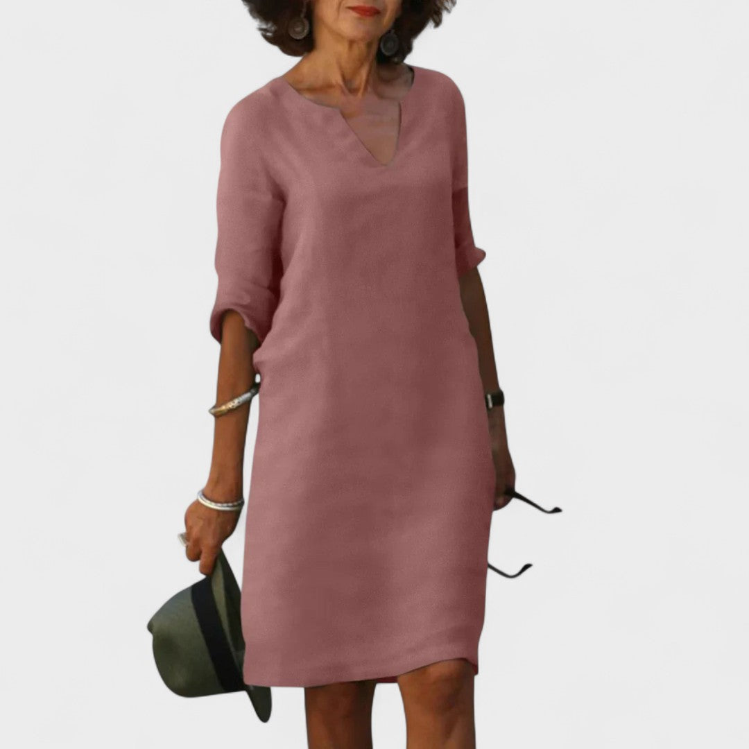 Lana - Dress with V-Neck