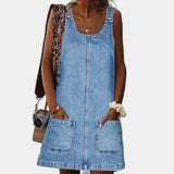 Practical and Light Denim Dress