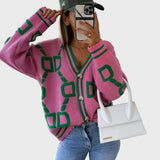 Modern – Knitted Vest with Geometric Pattern