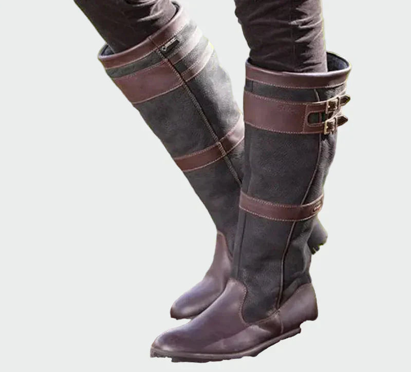 Aria – retro leather boots for everyday style