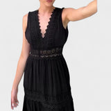 Elena - Elegant Lace Dress with V-Neck