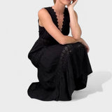 Elena - Elegant Lace Dress with V-Neck