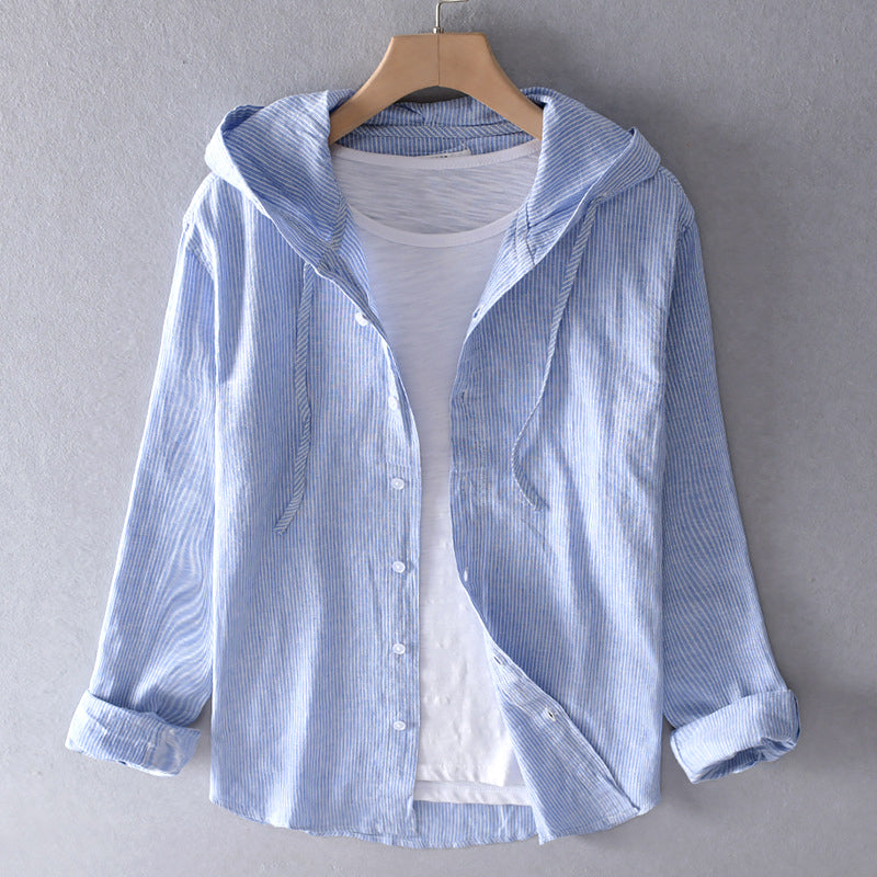 Julija - Hooded Cotton Blouse