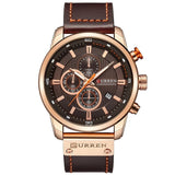 Luxury Watch with Leather Strap