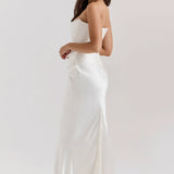 Emily - Maxi Dress Draped Without Straps