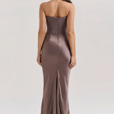 Emily - Maxi Dress Draped Without Straps