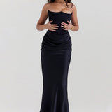 Emily - Maxi Dress Draped Without Straps