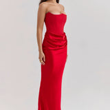 Emily - Maxi Dress Draped Without Straps