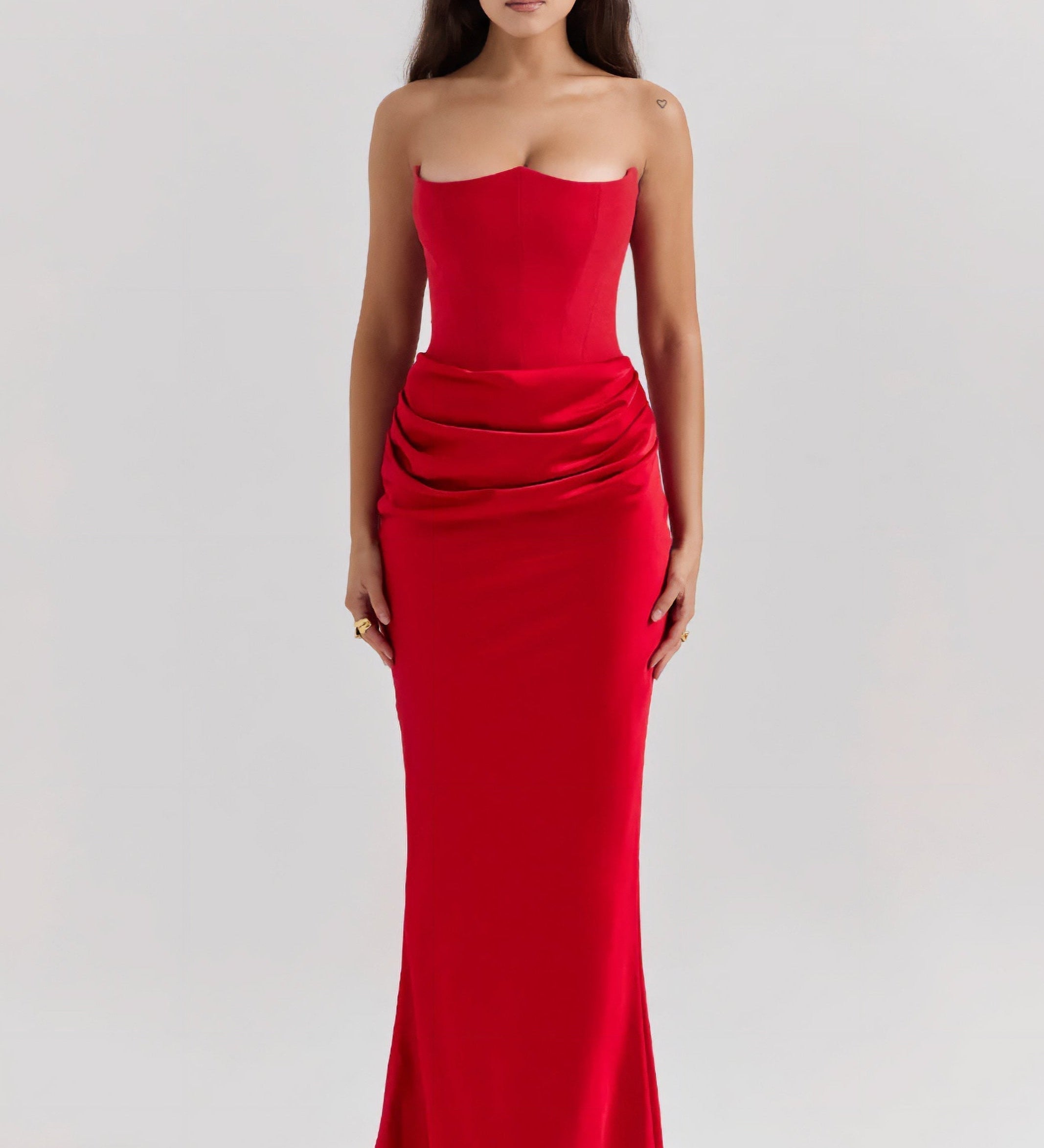 Emily - Maxi Dress Draped Without Straps