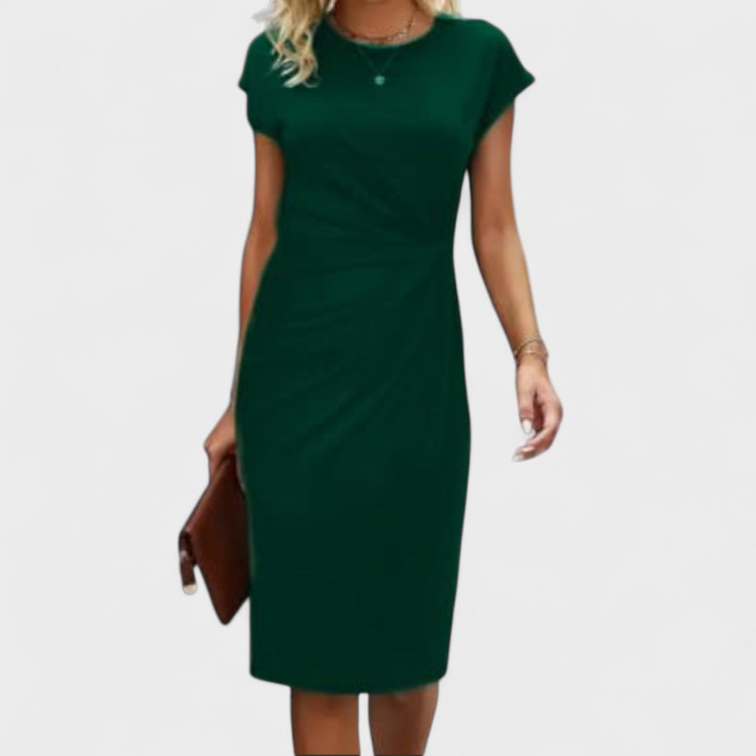 Elvira - Elegant Dress with Short Sleeves