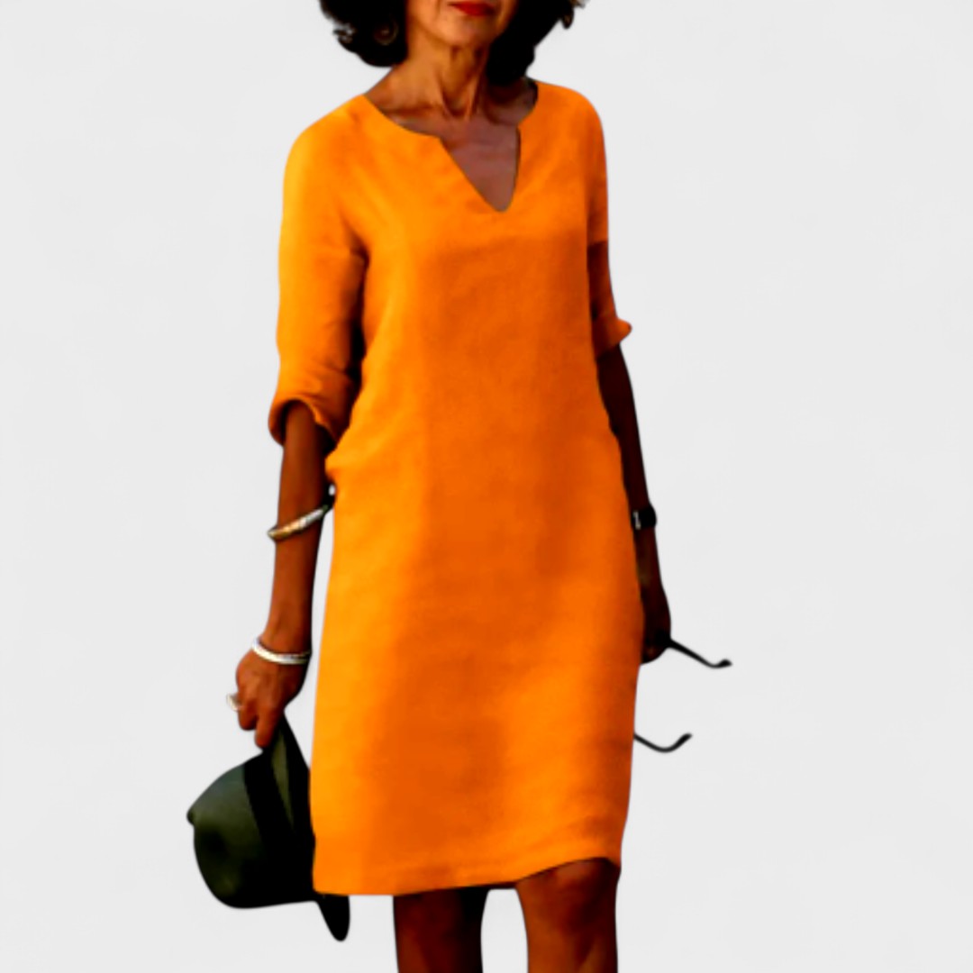 Lana - Dress with V-Neck