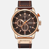Luxury Watch with Leather Strap