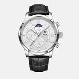 Luxury Quartz Watch with Leather Strap