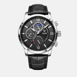 Luxury Quartz Watch with Leather Strap