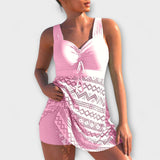 Andreia - Two-Piece Swimsuit Set with Skirt