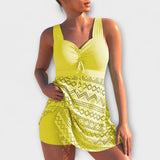 Andreia - Two-Piece Swimsuit Set with Skirt