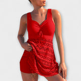 Andreia - Two-Piece Swimsuit Set with Skirt