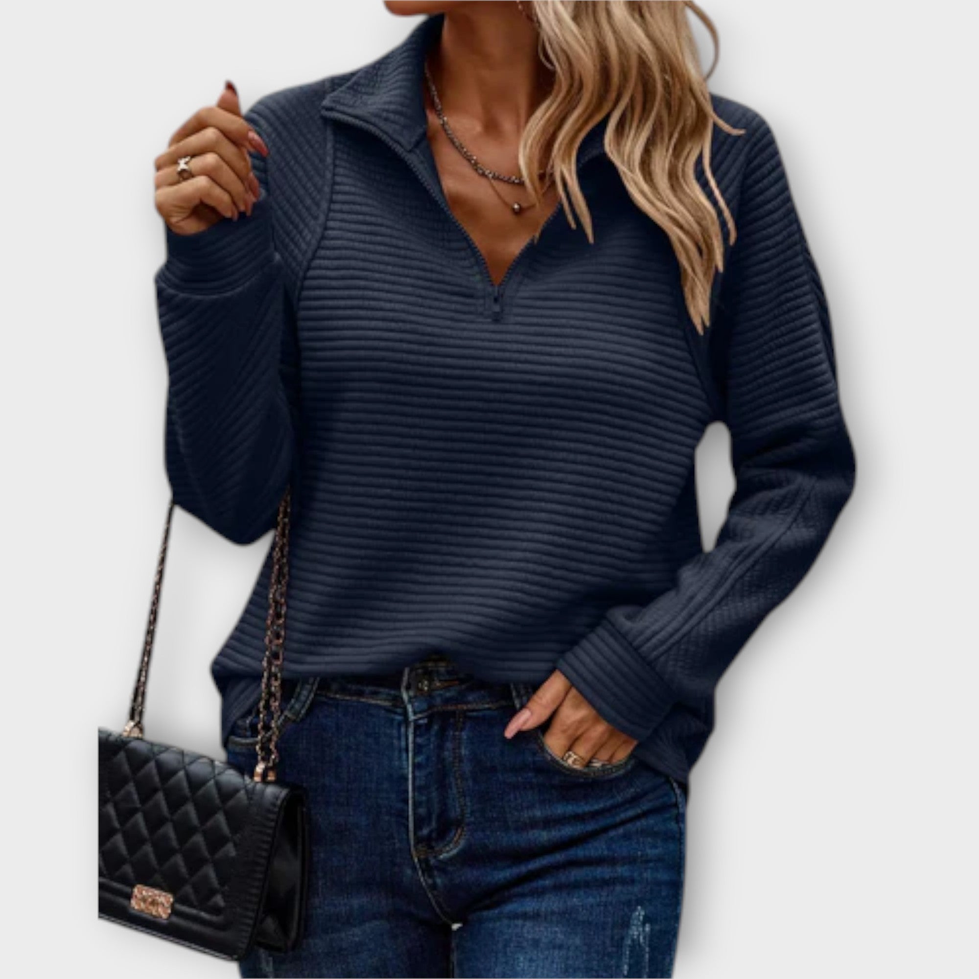Vilja - Sweater with Half-Zip