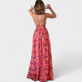 Flower Shop - Long Dress with Open Back