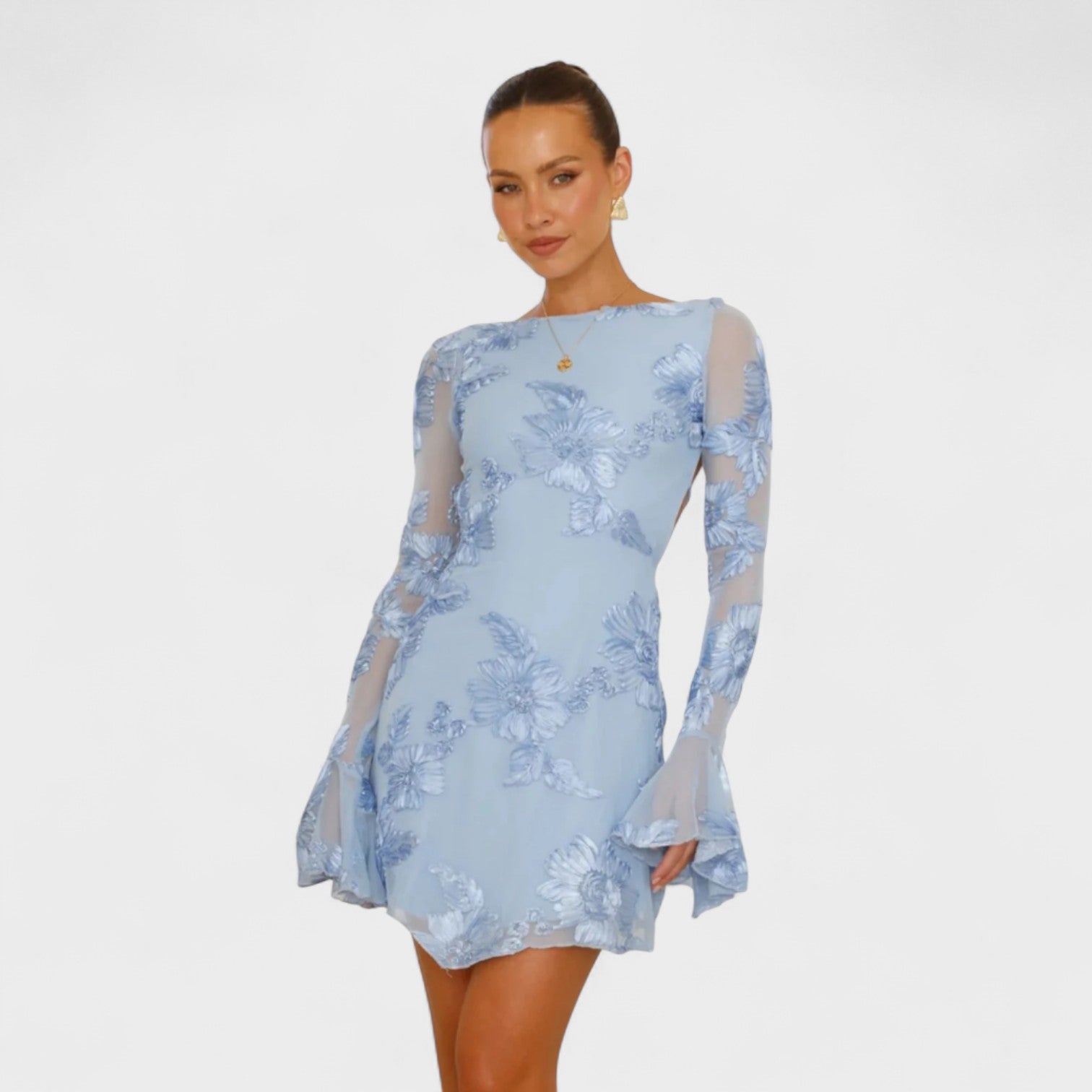 Julia - Dress with Floral Charm