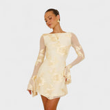 Julia - Dress with Floral Charm