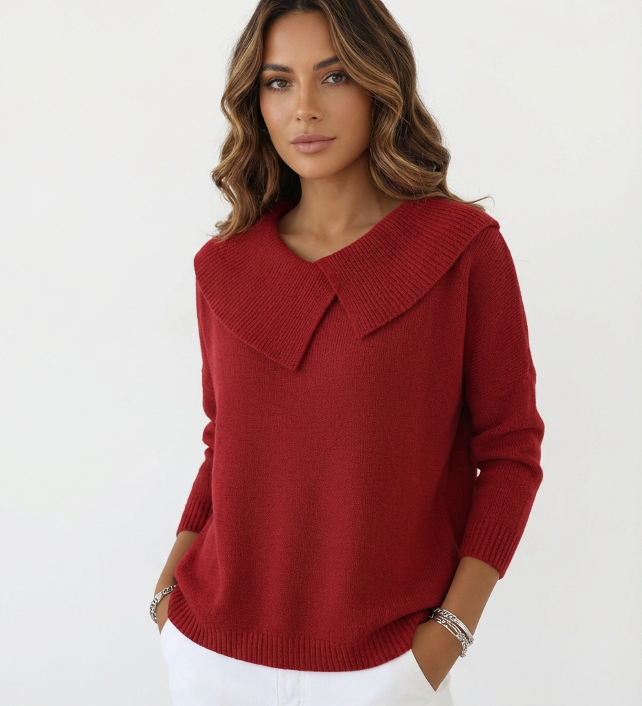 Lucia | Warm sweater with a soft collar