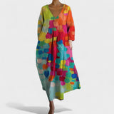 Jelena - Printed Dress with Pattern