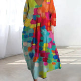 Jelena - Printed Dress with Pattern