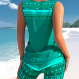 Márcia - Tankini with geometric print