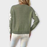 Silke - Soft Sweater with Floral Pattern