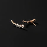 Timeless flower-shaped earrings