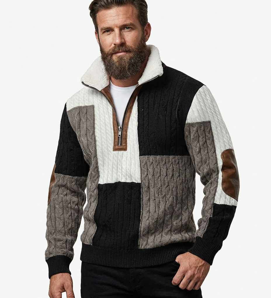 Will™ - Elegant and Comfortable Men's Sweater with Warm Fleece Collar