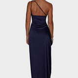Emberly - Maxi dress with one shoulder and high slit