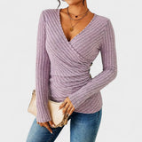 Jelena - Long Sleeve V-Neck Top